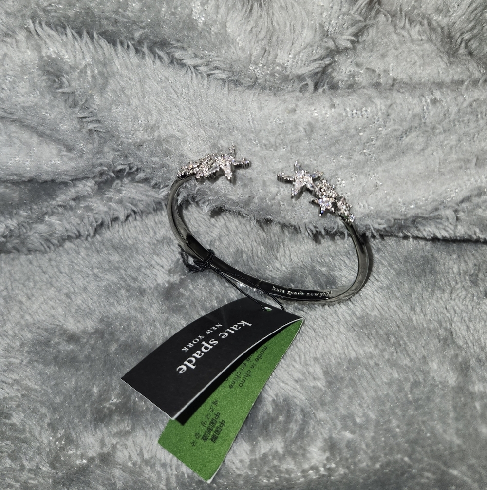 Kate Spade Silver Starry Bangle